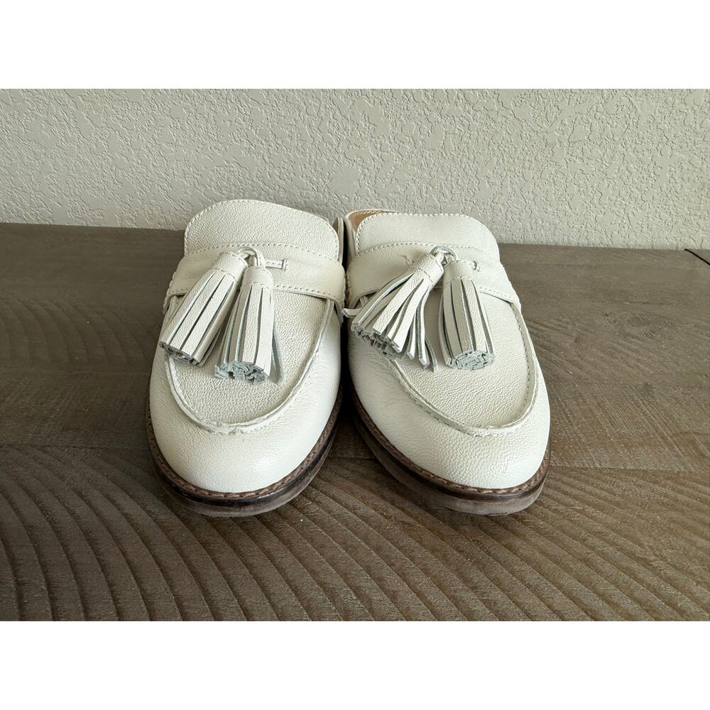 NEW Vionic Reagan Loafer Mule Slide Women's Shoes Sz 7.5 White Preppy Tassel - Picture 6 of 11